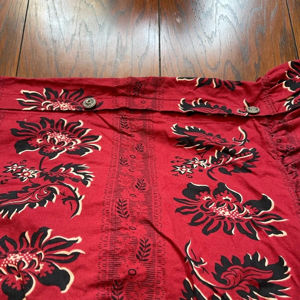 DOUBLE D RANCH home l Twin Duvet Western Red Ruffles
